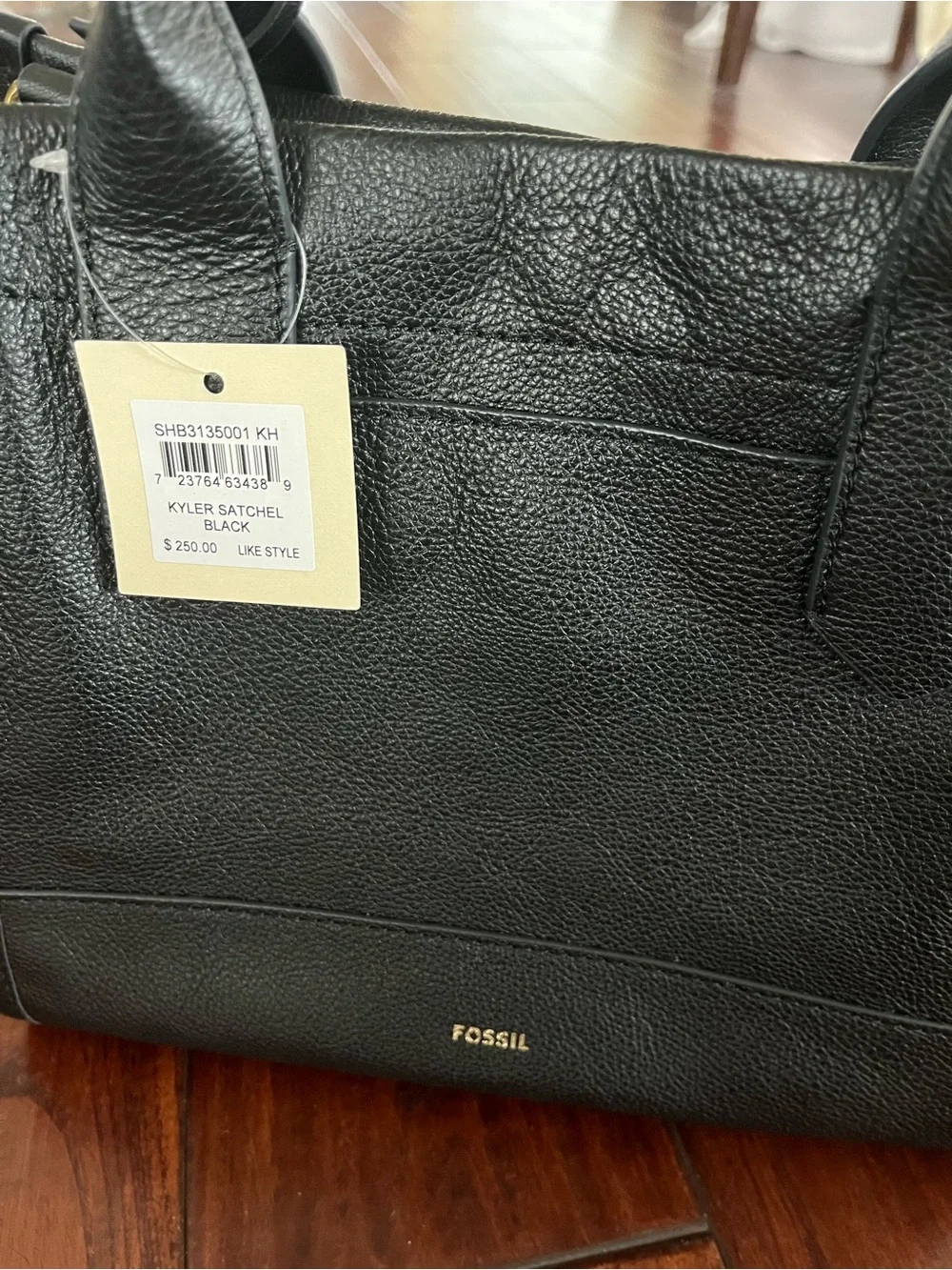 Fossil Kyler Satchel Black